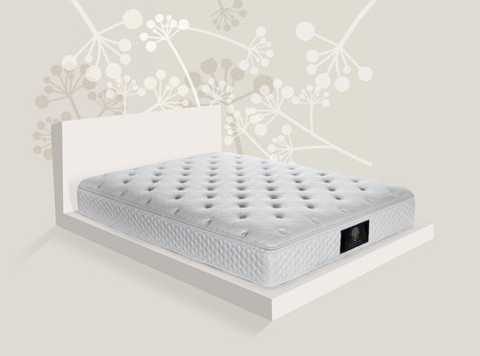 Sterling Imperial Pocket Coil Innerspring Hybrid Mattress with optional Natural Latex Euro-Top upgrade in a modern Japaneese art setting - SterlingSleep.com